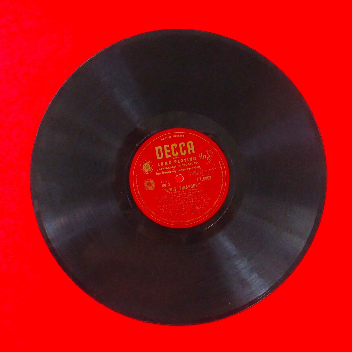 Gilbert & Sullivan ‎HMS Pinafore Vinyl Album LP 1950 UK Musical