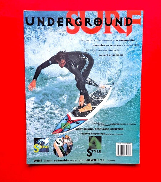 Underground Surf Winter 1994 Australian Surf Magazine Henry Rollins Offspring