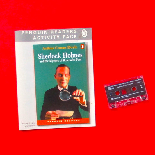 Sherlock Holmes & the Mystery of Boscombe Pool Novel Play Book Cassette & Folder