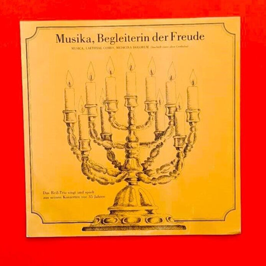 The Reil Trio ‎Musika, Companion of joy, Remedy for Pain Vinyl LP Barqoue