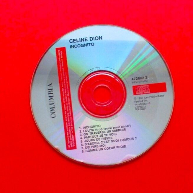 Céline Dion Incognito CD Album Variant French Cover