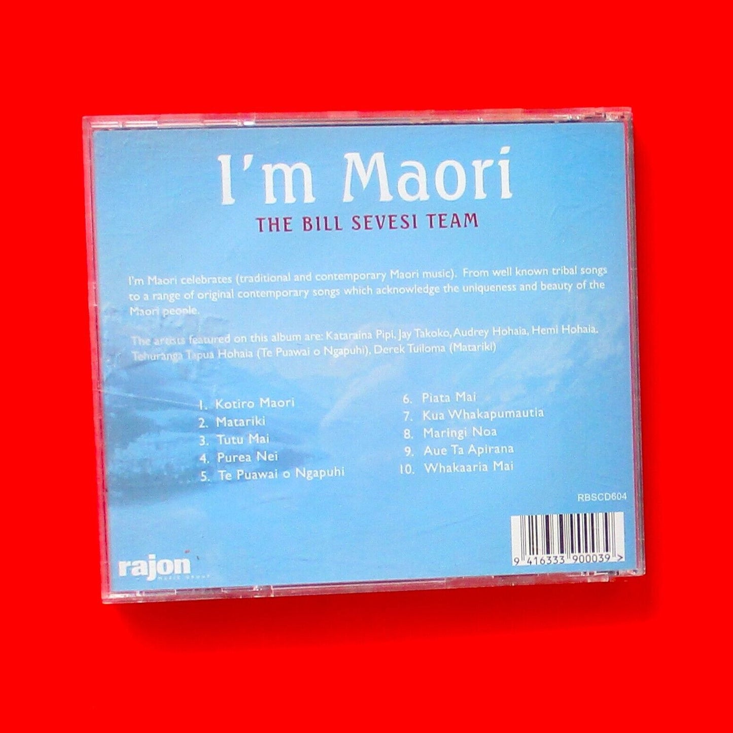 The Bill Sevesi Team I'm Māori 2002 CD Album Folk
