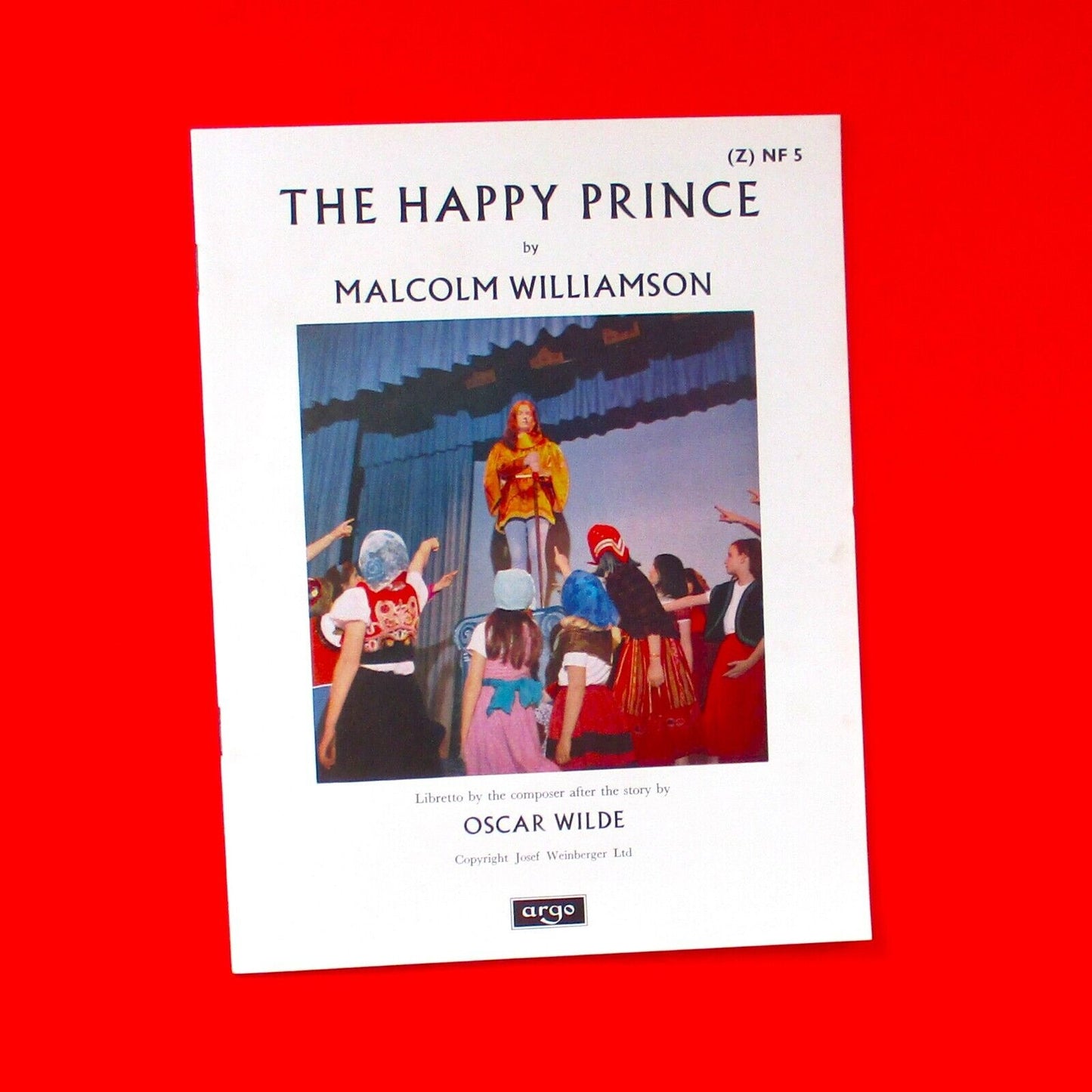 Malcolm Williamson Oscar Wilde's The Happy Prince LP 1966 UK Opera with Booklet