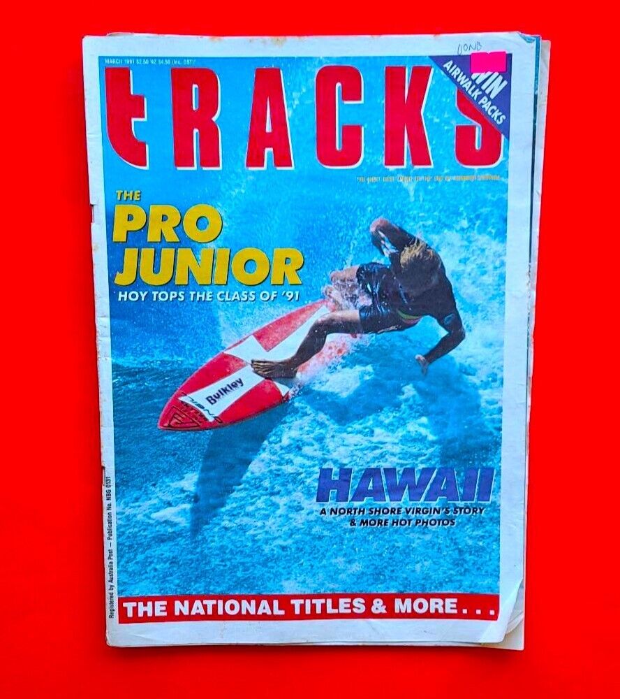 Tracks Magazine March 1991 Australian Surfing Pro Junior Hawaii