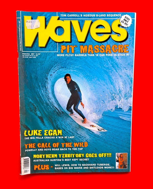 Waves Magazine September 1997 Australian Surfing Luke Egan Will Lewis