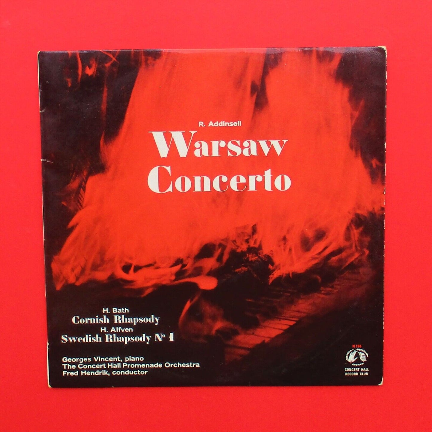 Warsaw Concerto Cornish Rhapsody Swedish Rhapsody No. 1 Vinyl 10" EP 1963