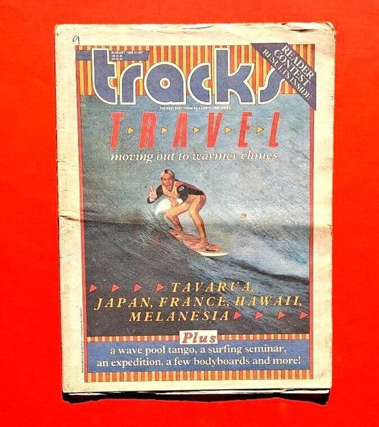 Tracks Magazine August 1985 Australian Surfing Bodyboards Tavarua