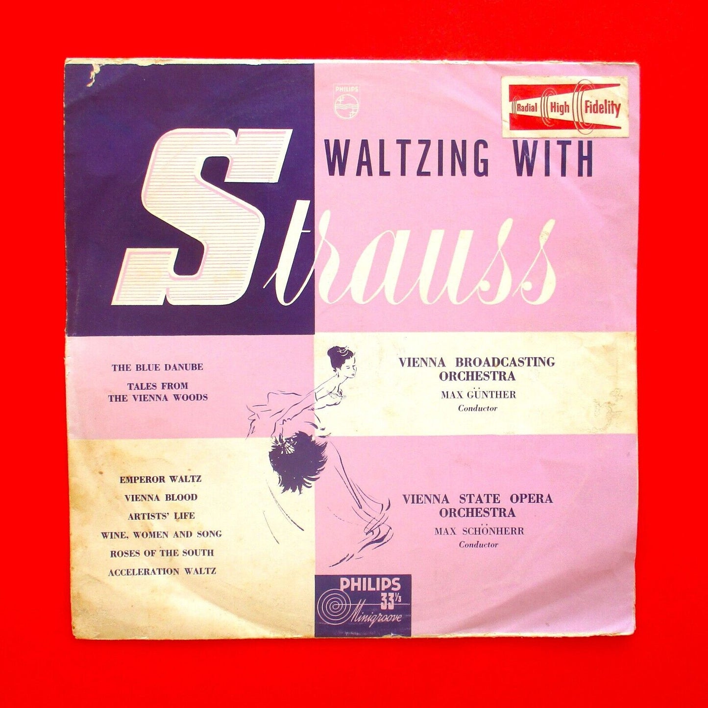 The Vienna Broadcasting Orchestra Waltzing With Strauss 10" Vinyl Australian