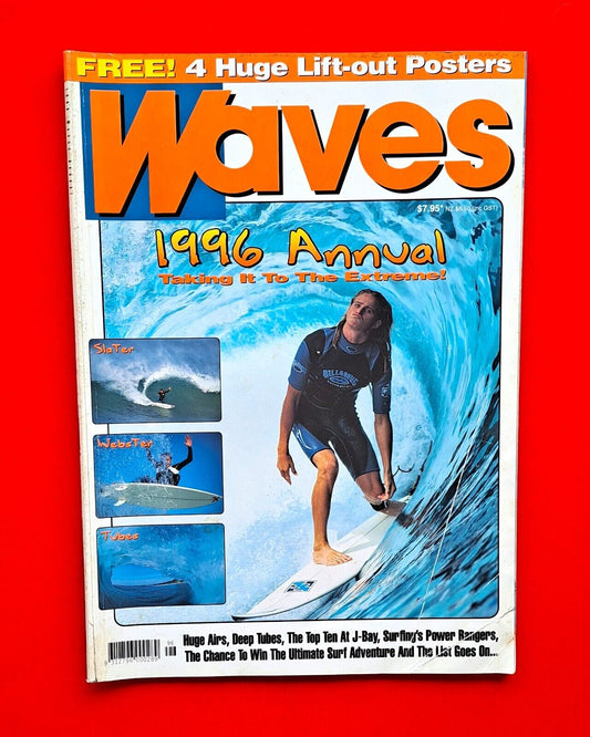 Waves Magazine 1996 Annual Australian Surfing Slater Webster Tubes