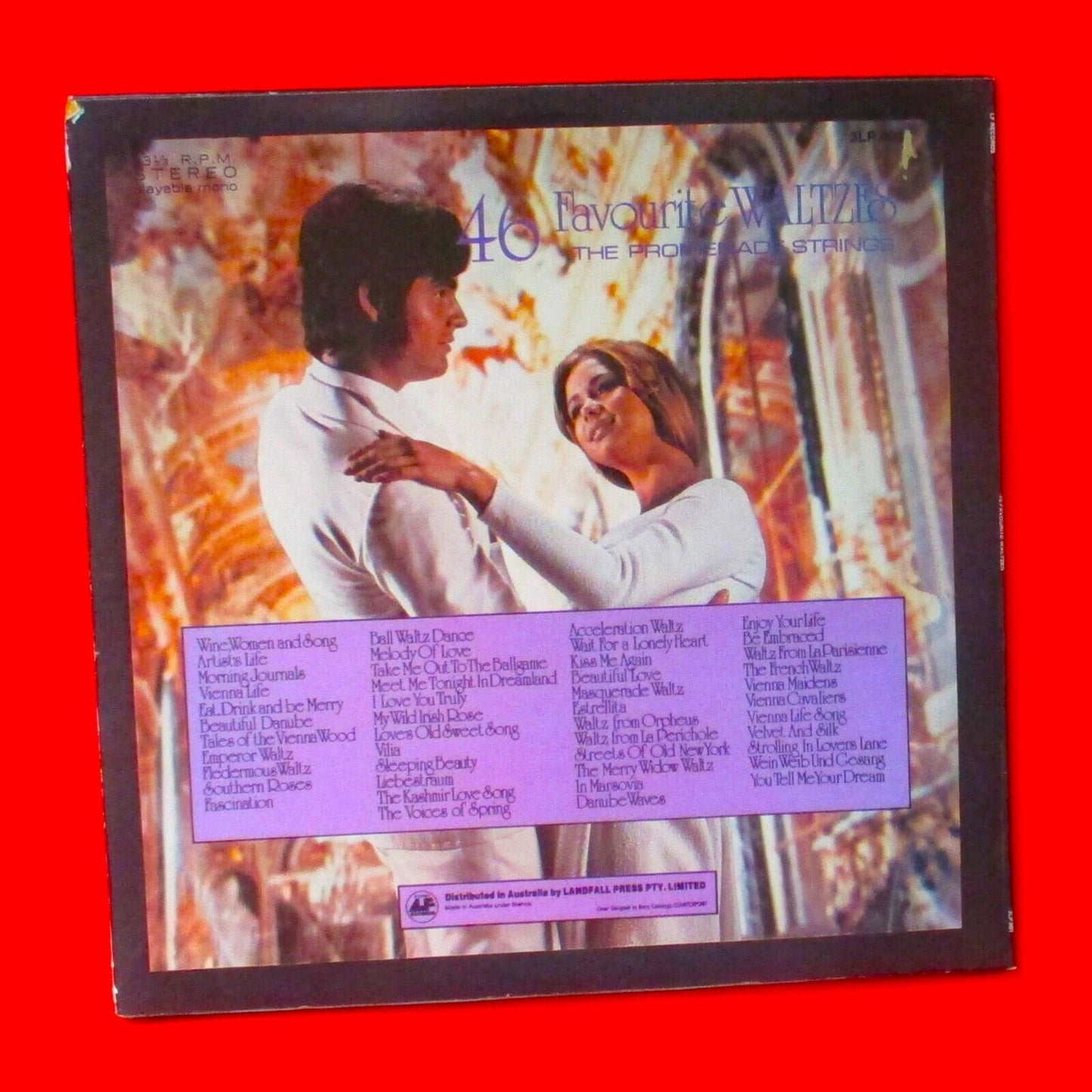The Promenade Strings ‎46 Favourite Waltzes Vinyl Album Triple 3xLP Australian