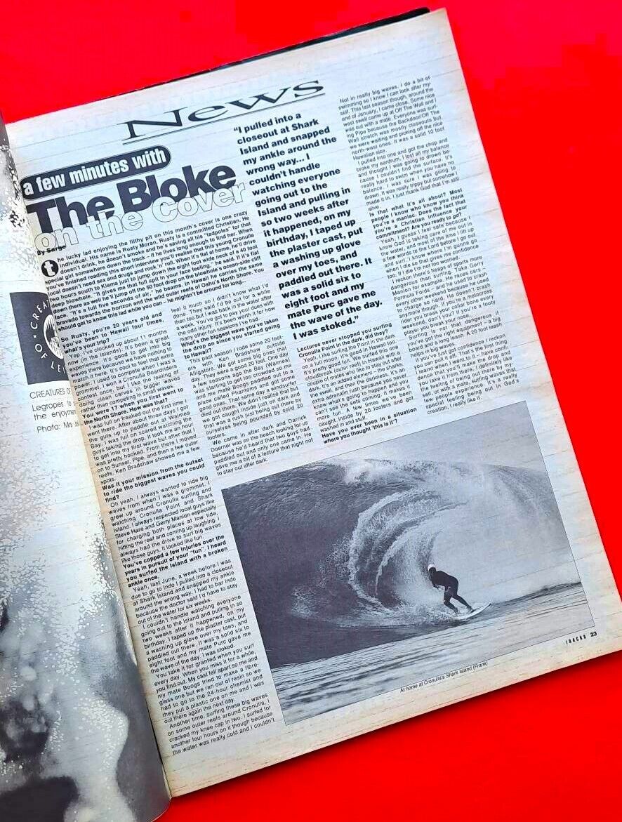 Tracks Magazine April 1993 Australian Surfing Big Waves Tony Ray