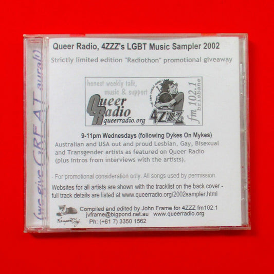 Various Queer Radio 4ZZZ's LGBT Music Sampler 2002 4ZZZ CD Promo Australian
