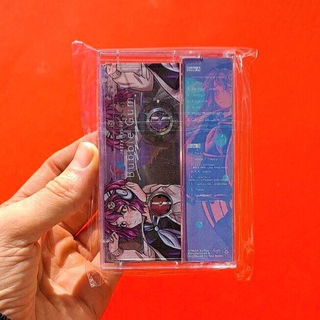 Jazzy Ryuuji ‎Bubble Gum Limited Clear Cassette Album 2022 New Factory Sealed