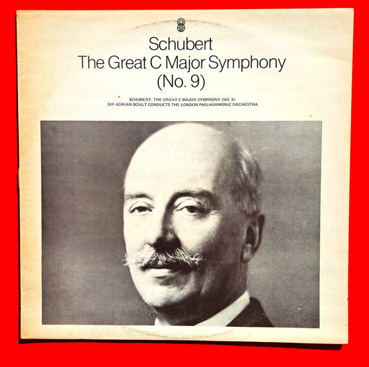 Franz Schubert The Great C Major Symphony (No. 9) Vinyl Album LP 1982