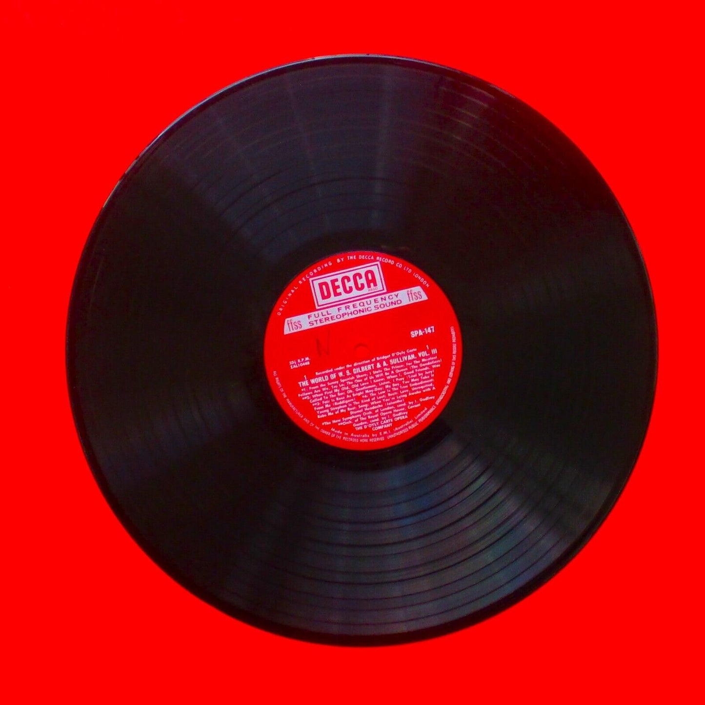 The World Of W. S. Gilbert & A. Sullivan - Vol.3 Vinyl Album LP Decca Australian