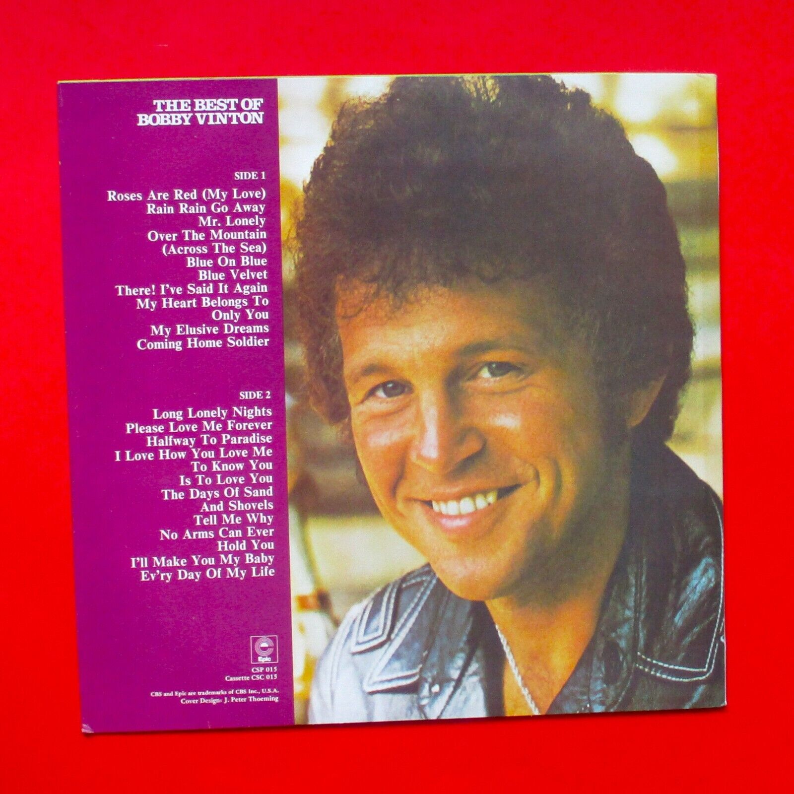 Bobby Vinton ‎The Best Of Bobby Vinton Vinyl Album LP 1976 Australian –  Glitter Records