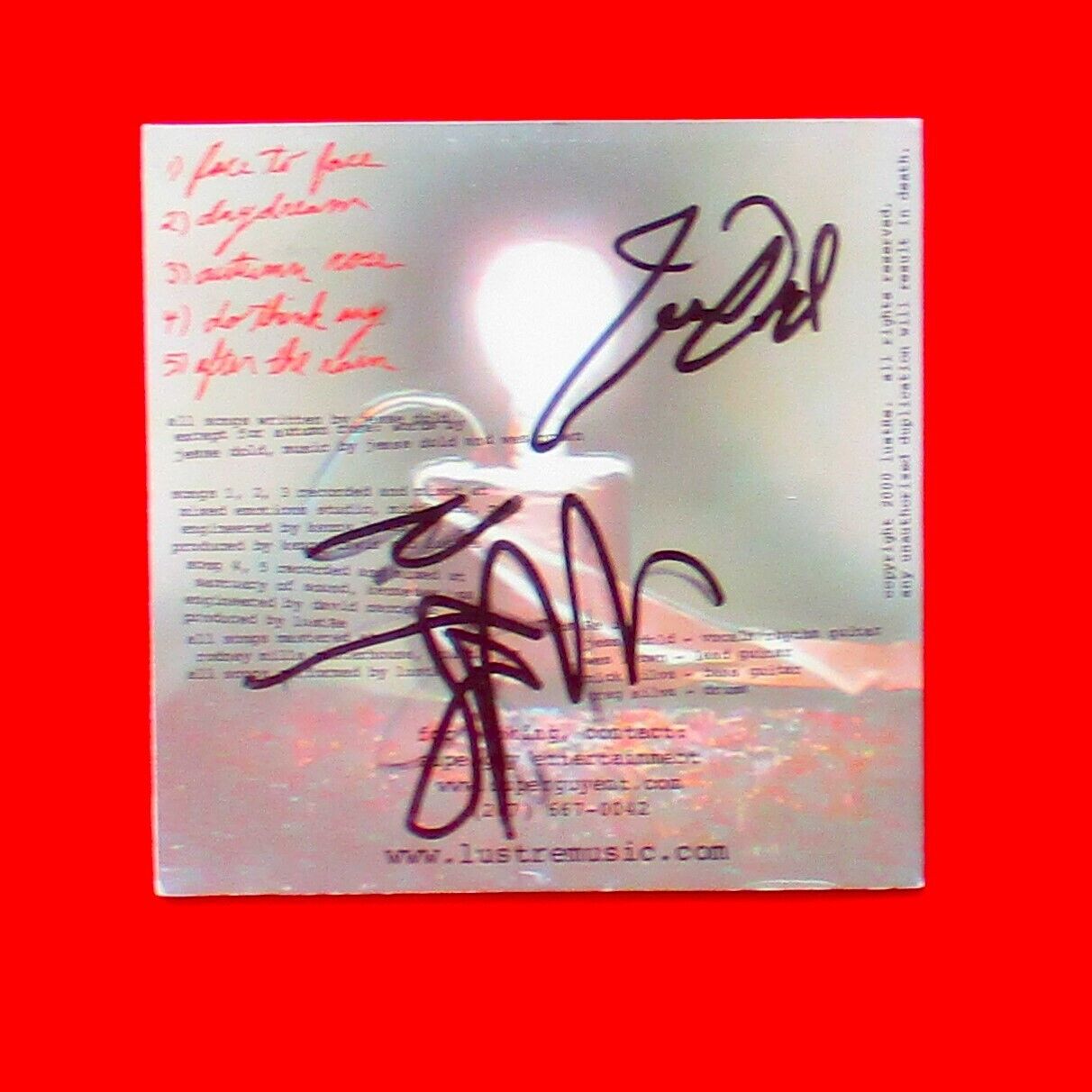 LustRe 2000 CD EP Signed Autographed by Artist Self-released