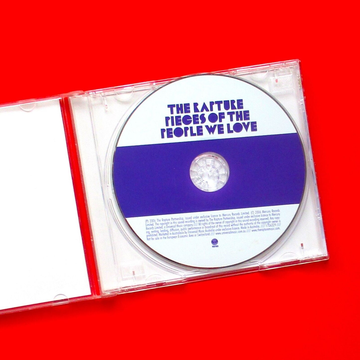 The Rapture ‎Pieces Of The People We Love 2006 CD Album