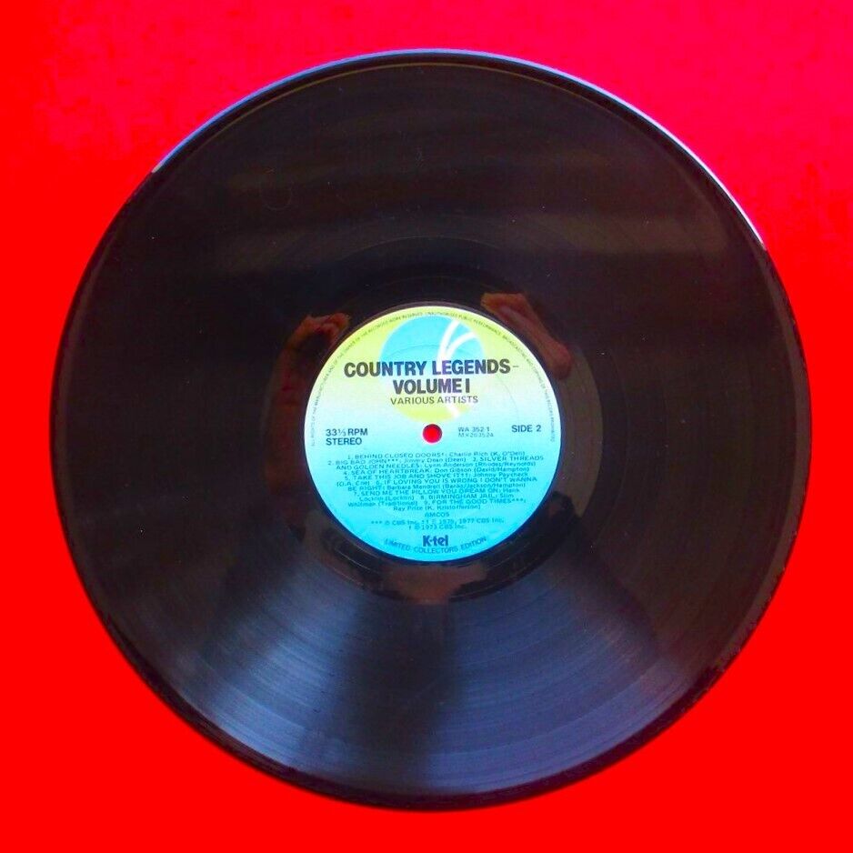 Country Legends Vol. 1 Vinyl Compilation Album LP Jimmy Buffett Patsy Cline