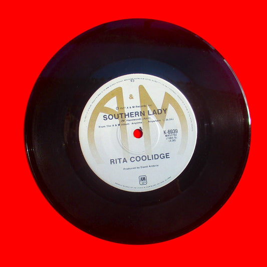 Rita Coolidge ‎We're All Alone 1977 Vinyl 7" Single Australian Pressing