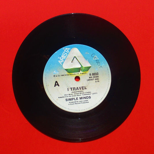 Simple Minds ‎I Travel / Celebrate 1982 Vinyl 7" Single Australian Pressing