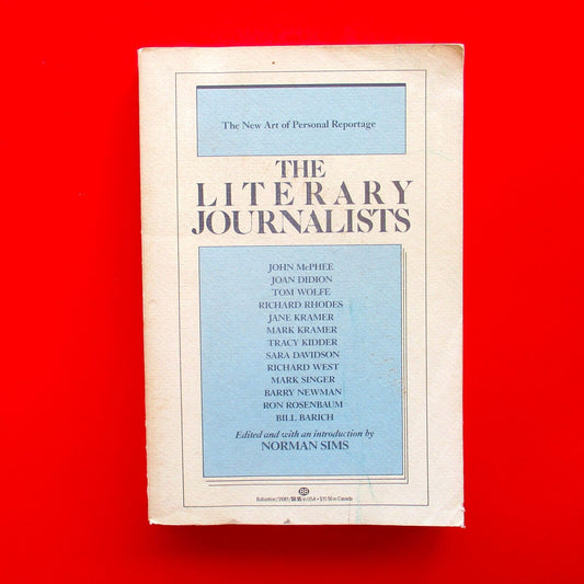 Literary Journalists by Norman Sims 1984 Paperback Book