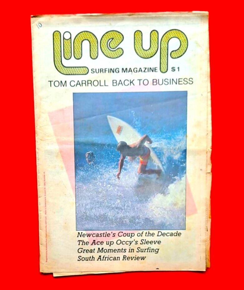 Line Up #48 August 1985 Queensland Australia Surf Mag Tom Carroll South Africa