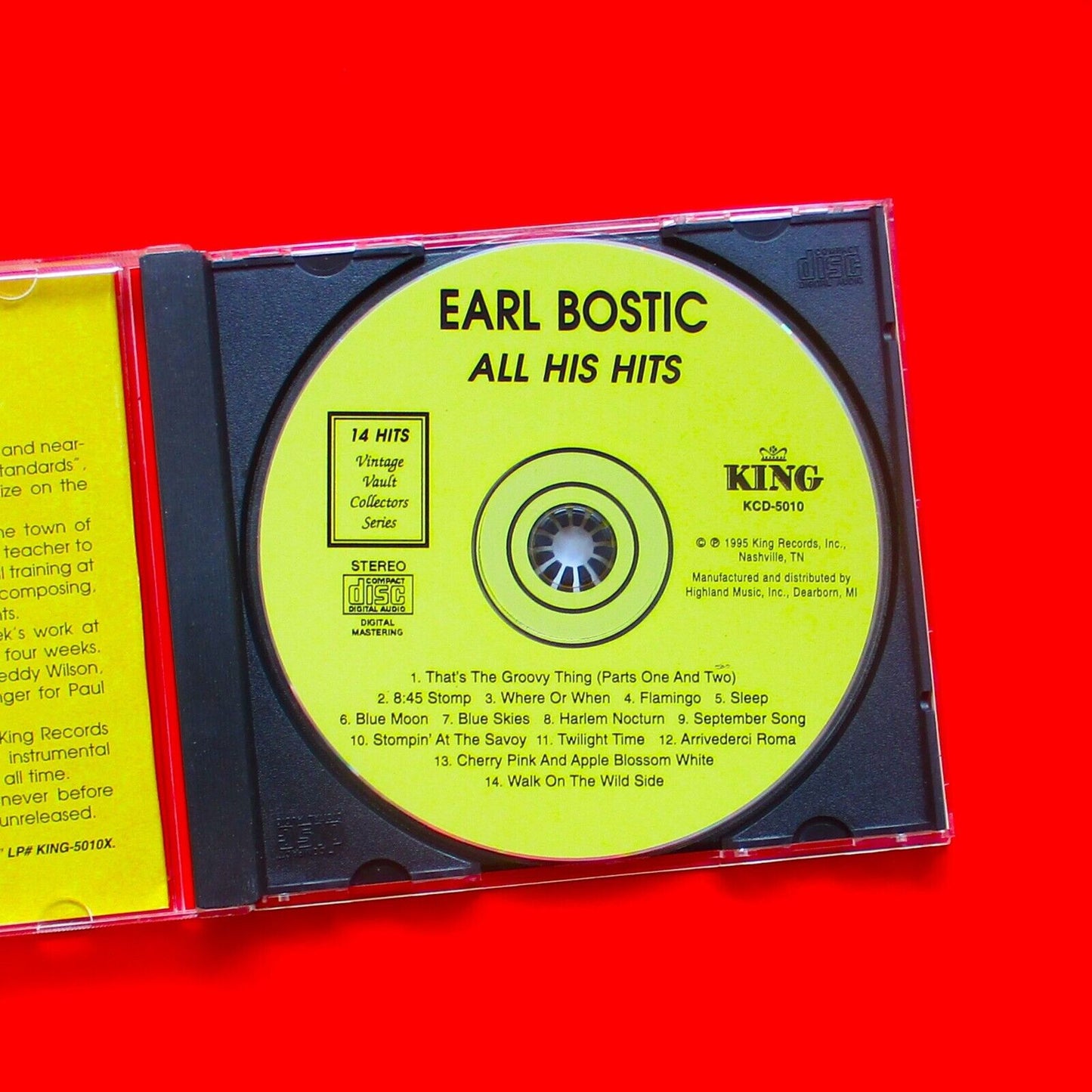Earl Bostic ‎All His Hits 1995 CD Album Jazz