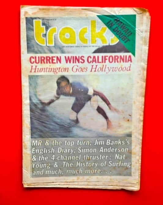 Tracks Magazine October 1986 Australian Surfing Jim Banks Huntington