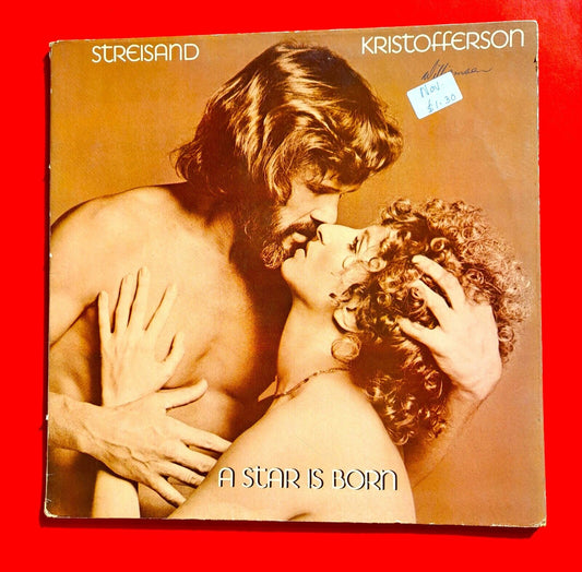 Babara Streisand and Kris Kristofferson A Star is Born Vinyl Album LP 1976