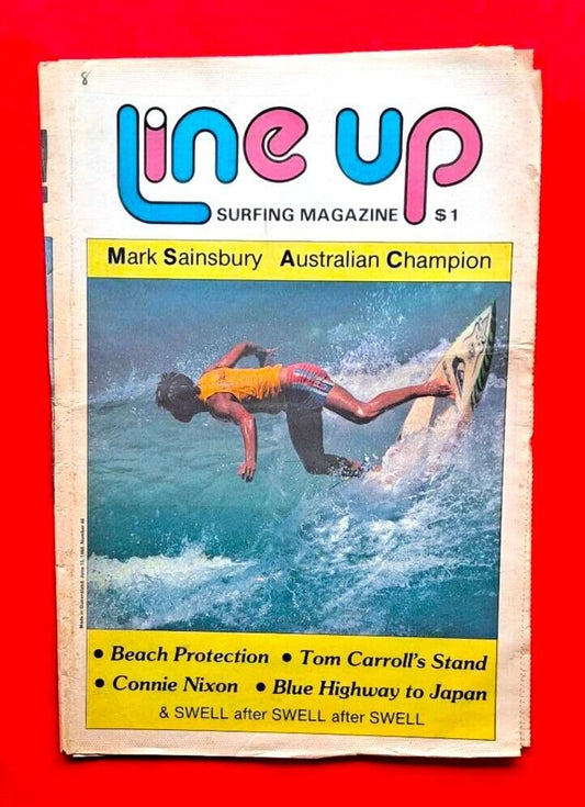 Line Up #46 June 1985 Queensland Australia Surf Mag Sunshine Swell Connie Nixon