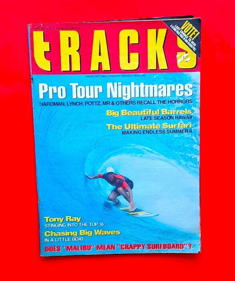 Tracks Magazine April 1993 Australian Surfing Big Waves Tony Ray