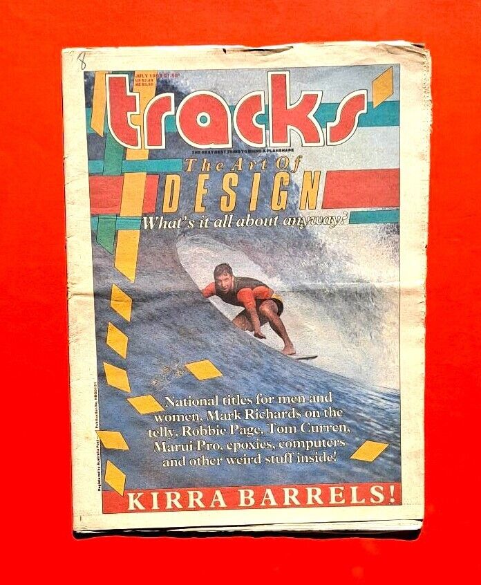 Tracks Magazine July 1985 Australian Surfing Rob Page Kirra Barrels