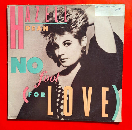 Hazell Dean ‎– No Fool (For Love) Vinyl 1" Inch Single 1987 US Pressing