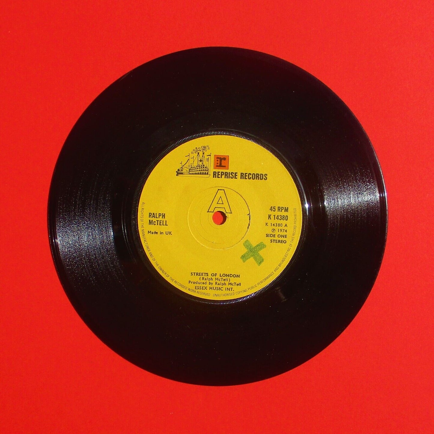 Ralph McTell ‎Streets Of London / Summer Lightn Vinyl 7" Single 1974 UK Pressing