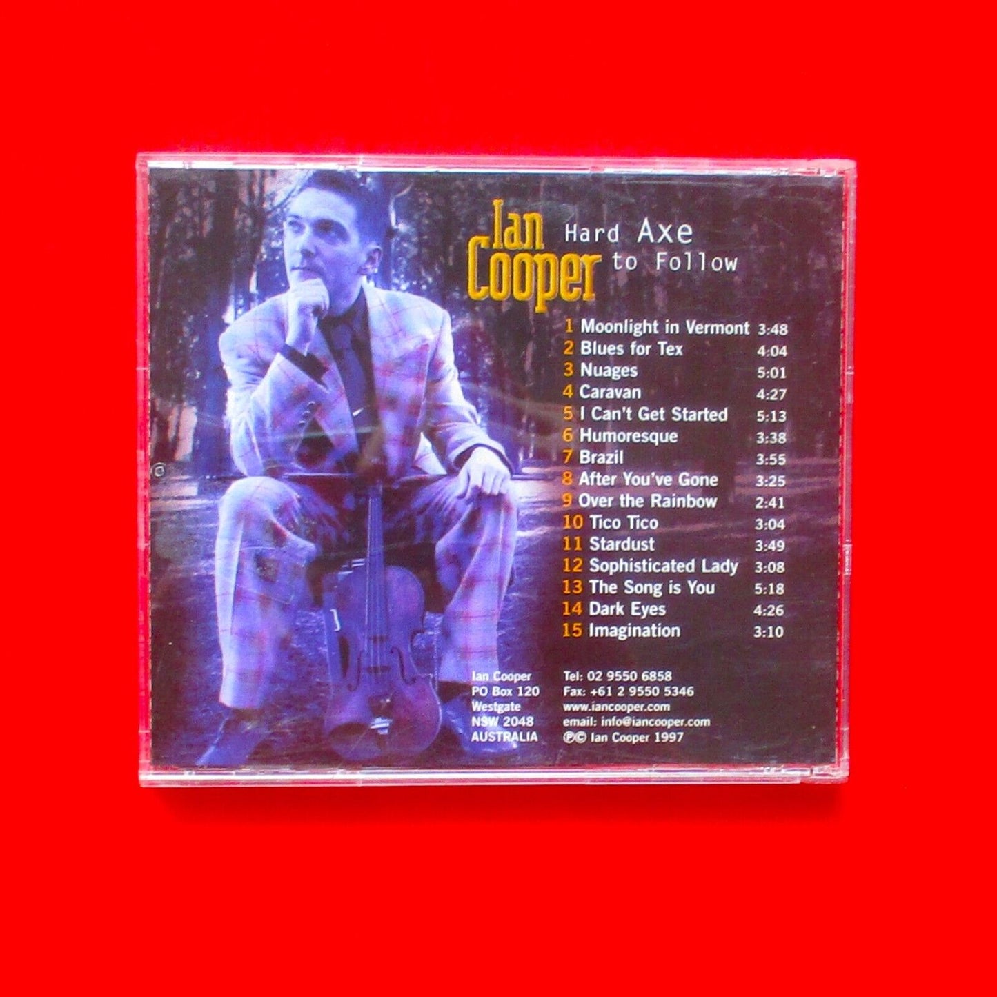 Ian Cooper Hard Axe To 1997 CD Album Signed Larrikin Records Jazz