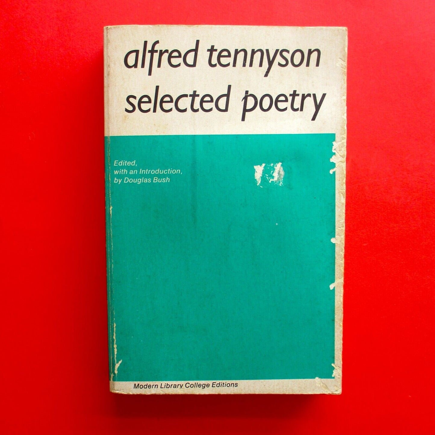 Alfred Tennyson Selected Poetry 1951 Paperback Modern Library