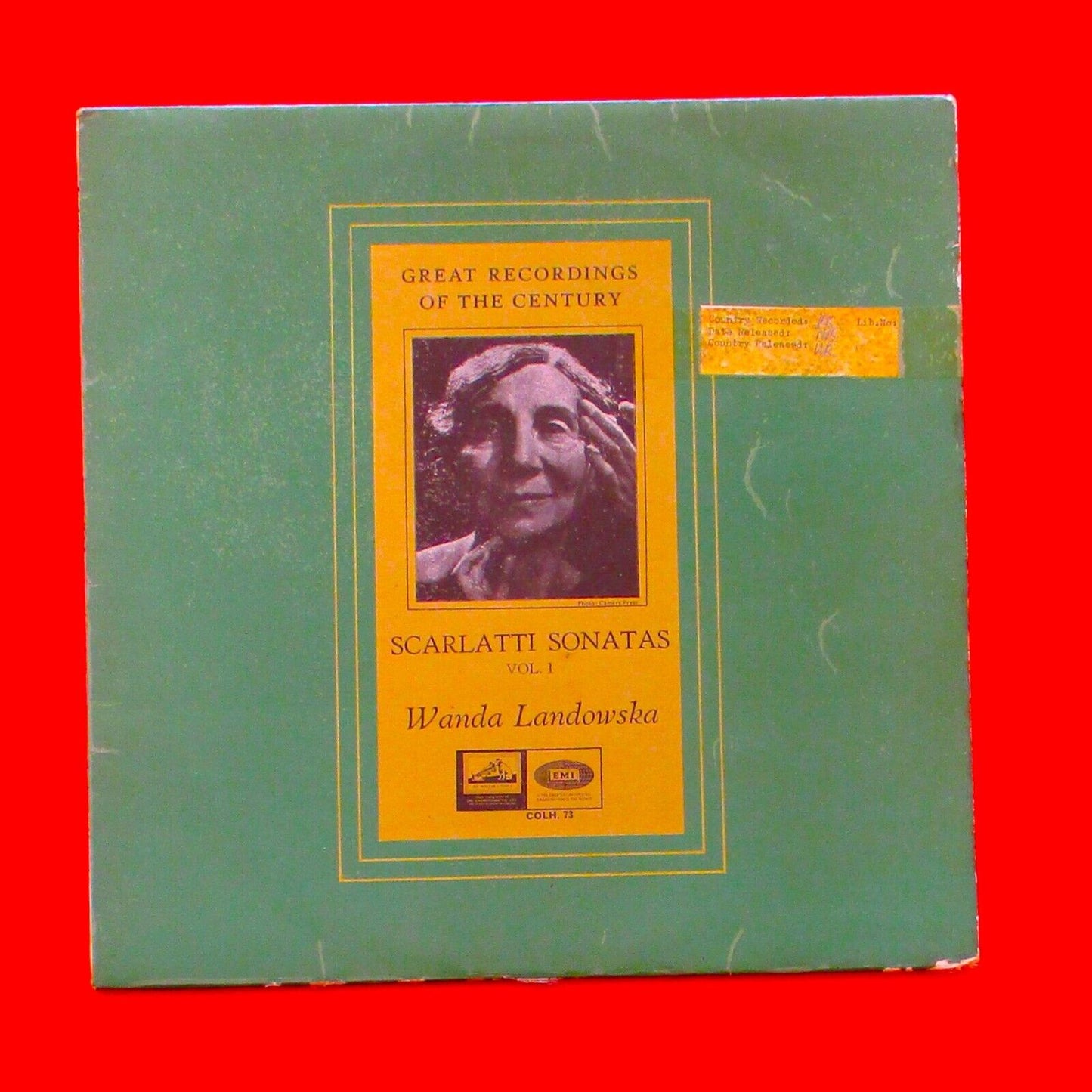 Wanda Landowska ‎Bach Great Recordings Of The Century  Vinyl LP