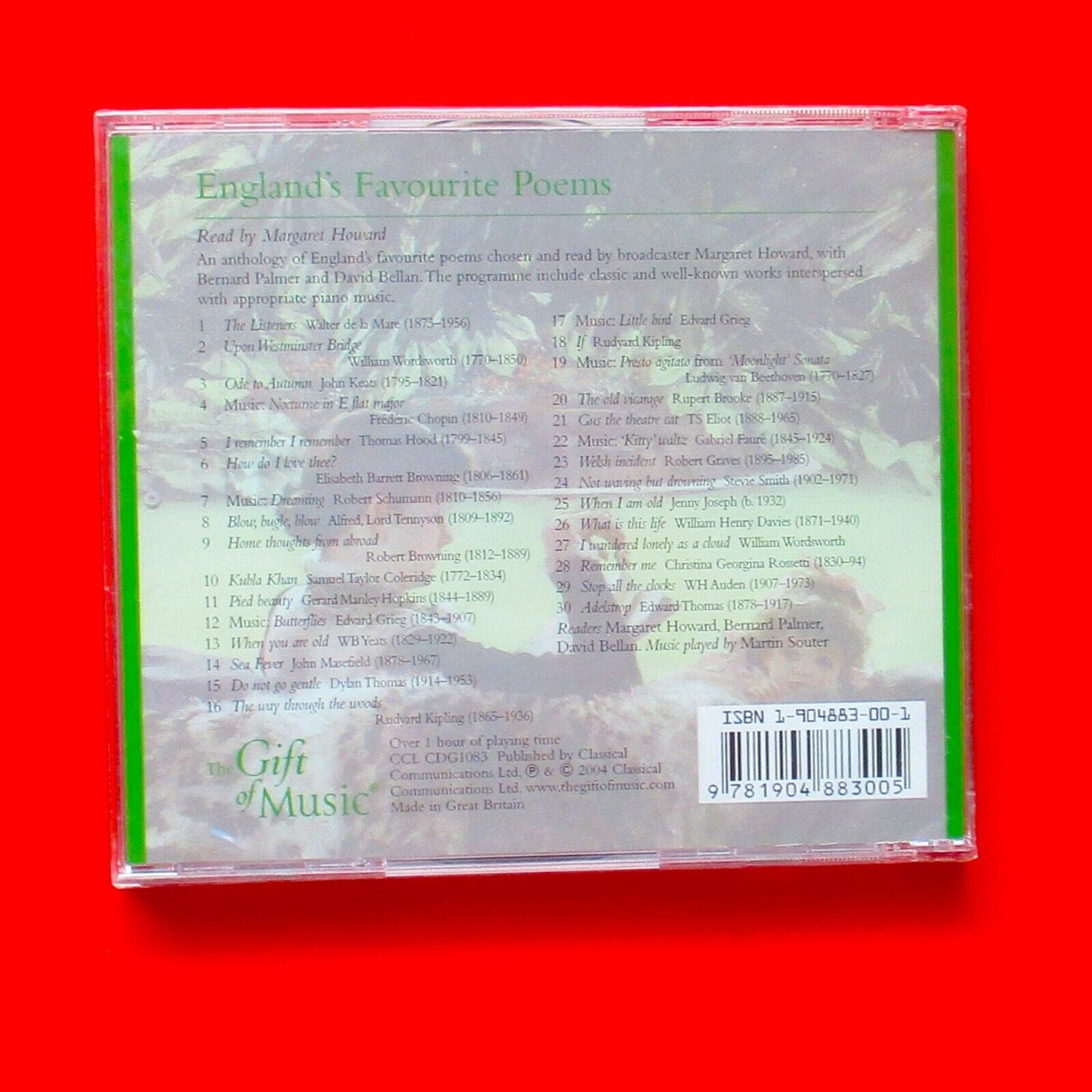 Margaret Howard England's Favourite Poems CD Album 2004 UK Sealed