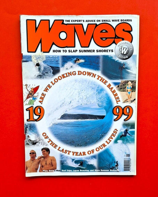 Waves Magazine February 1999 Australian Surfing Lanya Beachley Slapping Shoreys