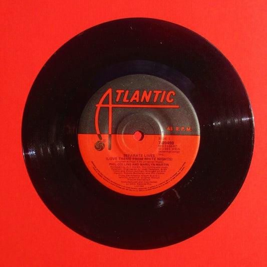 Phil Collins & Marilyn Martin ‎Separate Lives (Love Theme From White Nights) 7"