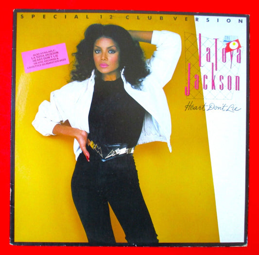 La Toya Jackson Heart Don't Lie 1984 Vinyl 12" Inch Max Single