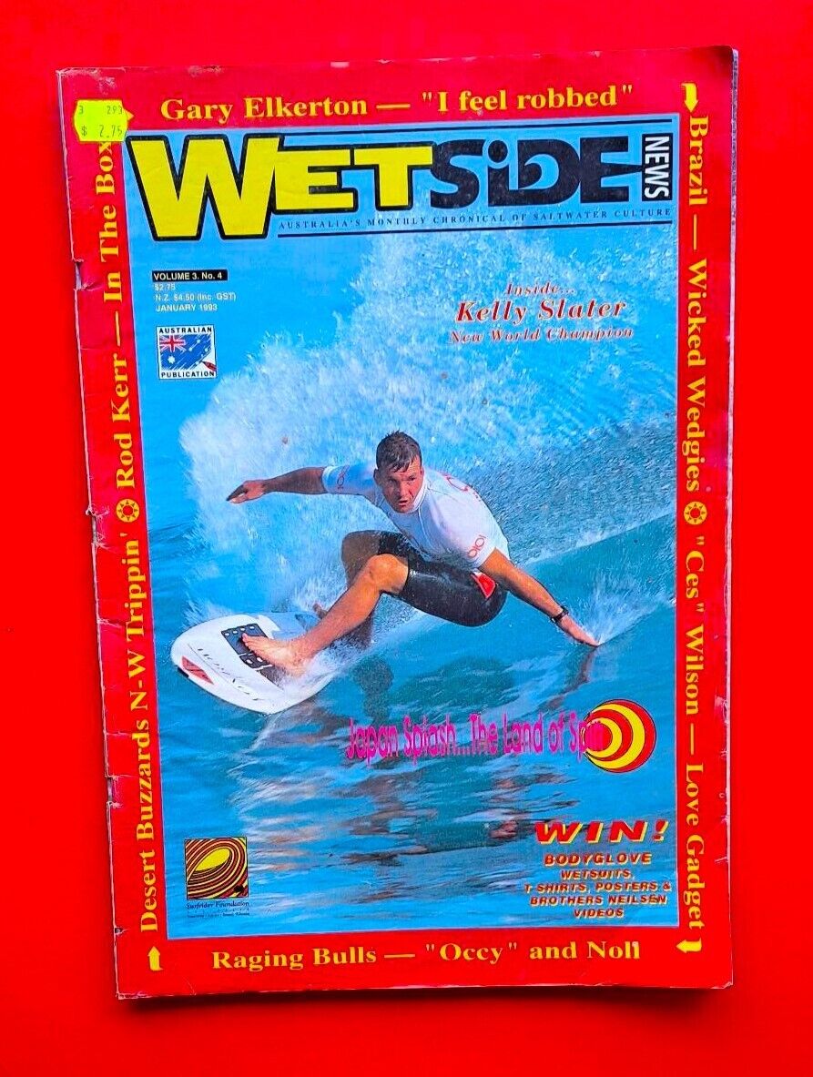 Wetside News Vintage Western Australian Surf Magazine January 1993 Vol. 3 No. 4