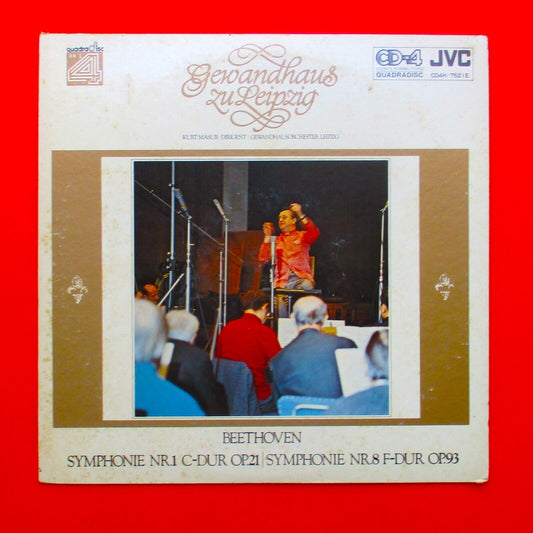 Beethoven Kurt Masur ‎Symfonie Nr. 1 C-Dur Op. 21 Symphonie Nr. 8 F-Dur Op. 9 LP