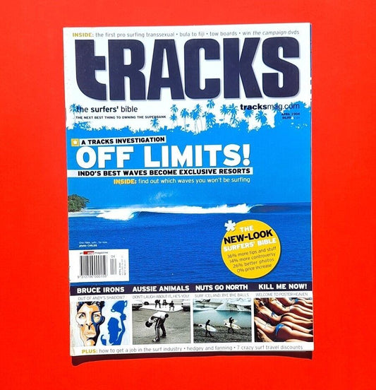 Tracks Magazine April 2004  Australian Surf Magazine Jack Irons Aussie Animals