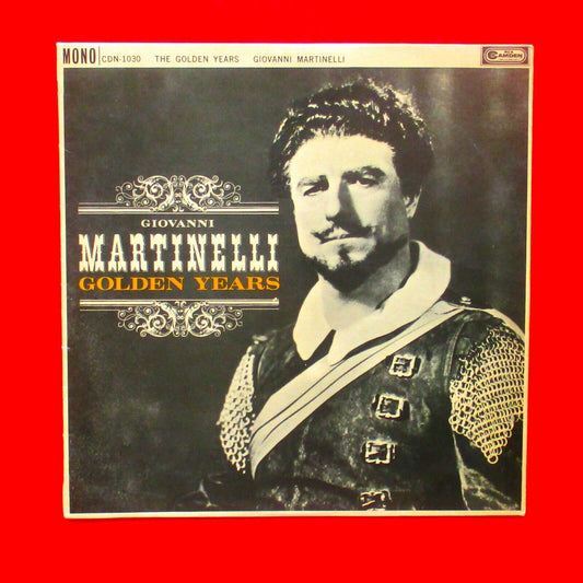 Giovanni Martinelli ‎Golden Years Vinyl Album LP UK Mono