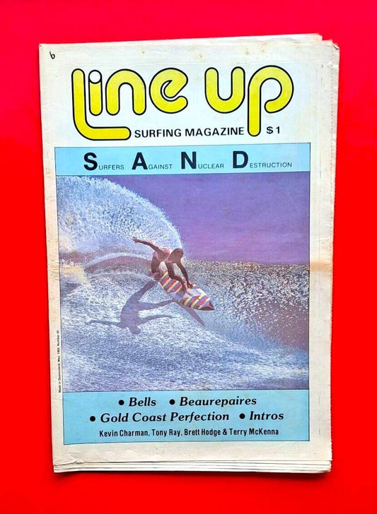 Line Up Queensland Surf Magazine 45 May 1985 Kevin Charman Tony Ray