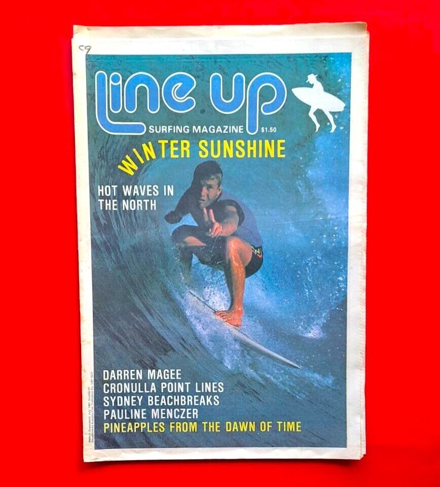 Line Up  67 July 1987 QLD Australia Surf Mag Pineapples From The Dawn of Time