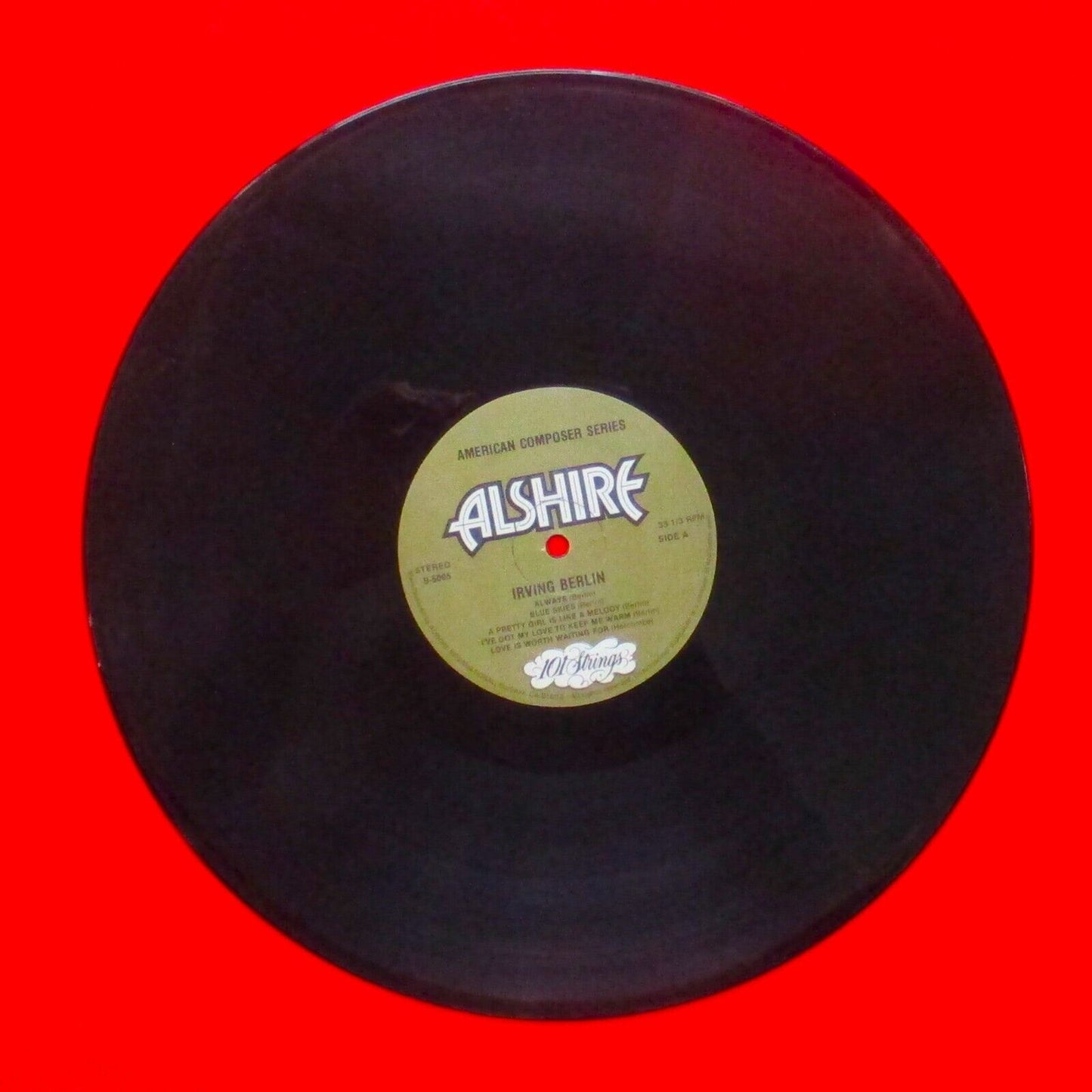 101 Strings ‎The Best Loved Songs Of Irving Berlin Vinyl Album LP 1980 US