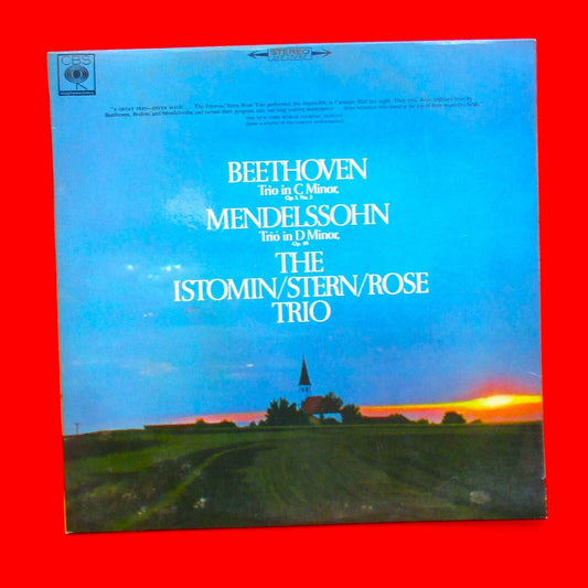Beethoven Mendelssohn Trio In C Minor, Op. 1, No. 3 Trio In D Minor, Op. 49 LP
